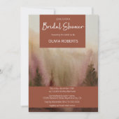 Herbstwald Terracota Brautparty Einladung (Vorderseite)