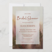 Herbstwald Terracota Brautparty Einladung (Vorderseite)