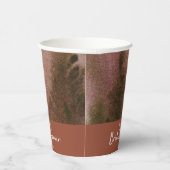 Herbstwald Terracota Brautparty Pappbecher (Rechts)