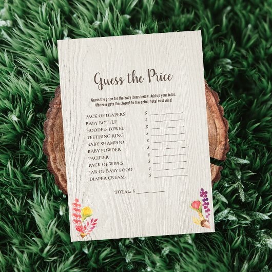 Herbstwald Tiervermute das Preisduschspiel Einladung