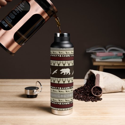 Herbstwald Trinkflasche (Kaffee)