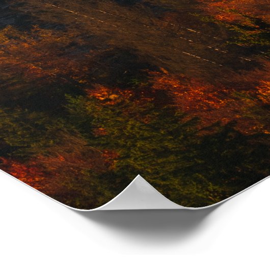 Herbstwald unterhalb der Berge Poster (Ecke)