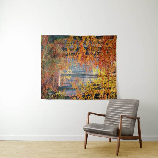 Herbstwald Wandteppich (Beispiel (Horizontal))