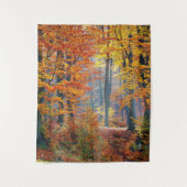 Herbstwald Wandteppich (Vorderseite)