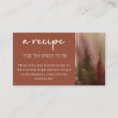 Herbstwald Wasserfarbe Rezept für die Braut Begleitkarte (Vorderseite)