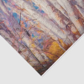 Herbstwald Weiße Birken Bäume Seidenpapier (Ausschnitt)