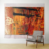 Herbstwaldansicht Wandteppich (Beispiel (Horizontal))