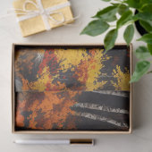 Herbstwaldbrücke Seidenpapier (Geschenk)