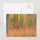 Herbstwälder abstrakt postkarte (Vorne/Hinten)
