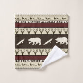 Herbstwälder Badhandtuch Set (Waschlappen)