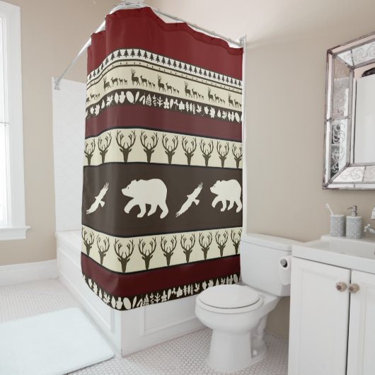 Herbstwälder Duschvorhang (Beispiel)