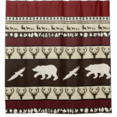 Herbstwälder Duschvorhang (Vorderseite)