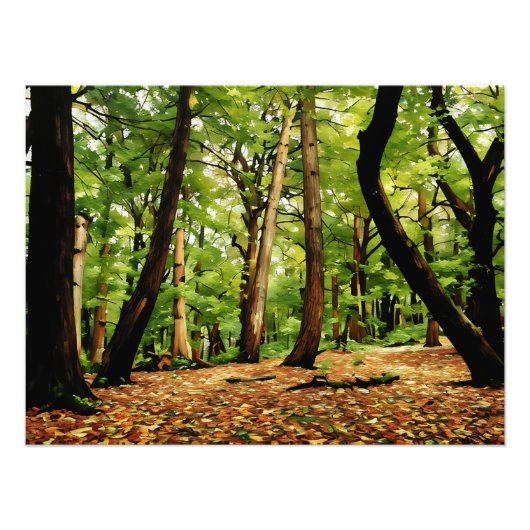 Herbstwälder Fotodruck (Vorne)