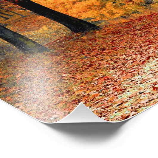 Herbstwälder Fotodruck (Ecke)