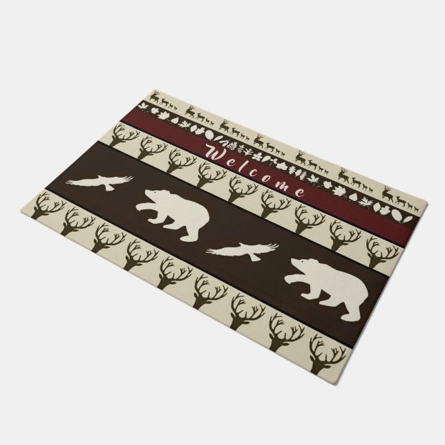 Herbstwälder Fußmatte (Schrägansicht)