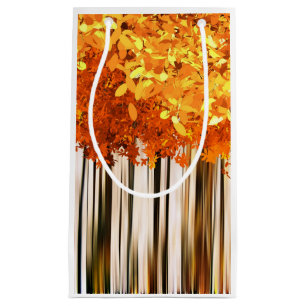 Herbstwälder Herbstwälder Herbstwald Orange grau Kleine Geschenktüte