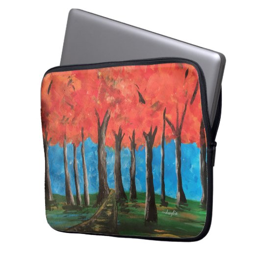 Herbstwälder Laptopschutzhülle (Vorderseite Links)