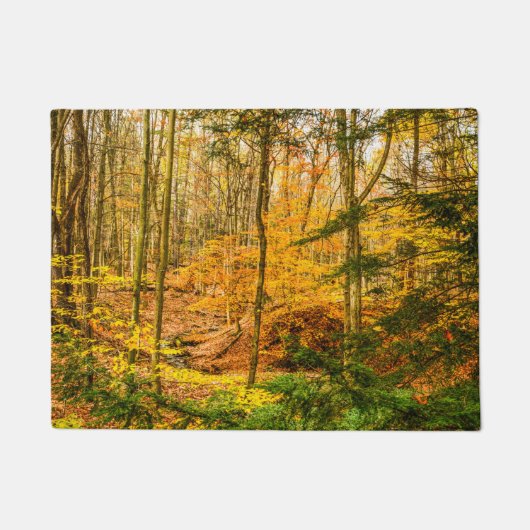 Herbstwälder Natur Fußmatte (Vorderseite)