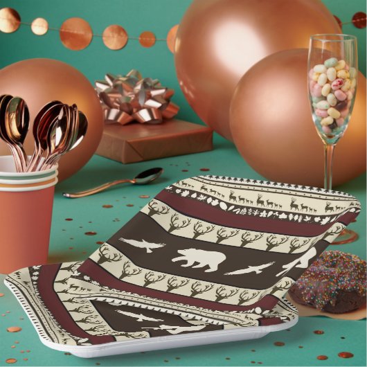 Herbstwälder Pappteller (Multi)