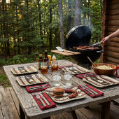 Herbstwälder Pappteller