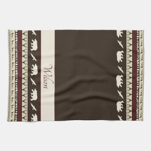 Herbstwälder personalisiert geschirrtuch (Horizontal)