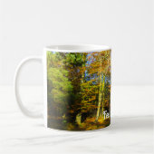 Herbstwälder - Personalisierter Erntedank Kaffeetasse (Links)