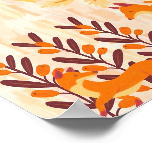 Herbstwälder Poster (Ecke)