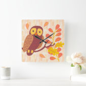 Herbstwälder Quadratische Wanduhr (Zuhause)