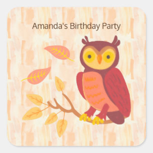 Herbstwälder Quadratischer Aufkleber