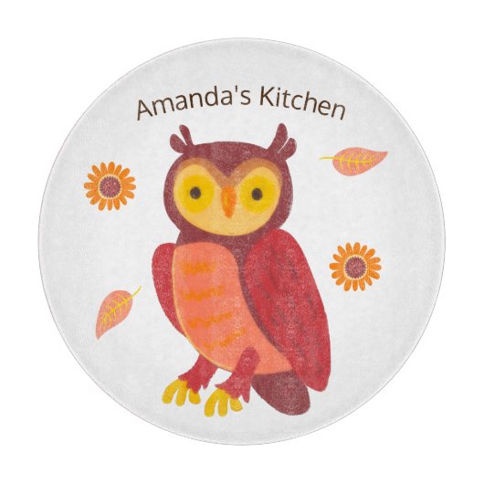 Herbstwälder Schneidebrett (Vorderseite)