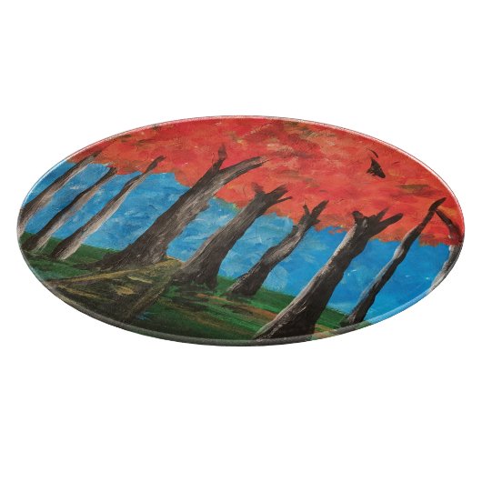 Herbstwälder Schneidebrett (Ecke)