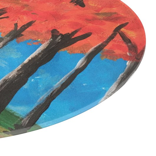 Herbstwälder Schneidebrett (Ecke)