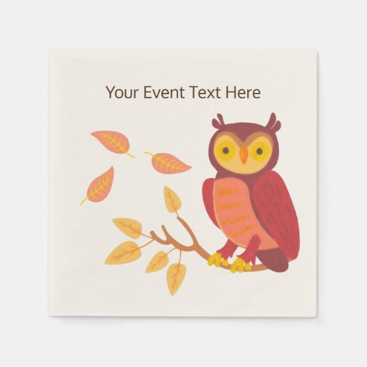 Herbstwälder Serviette (Vorderseite)