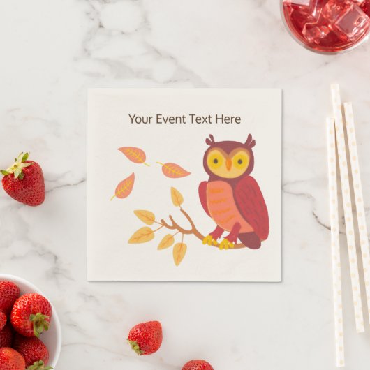 Herbstwälder Serviette (Beispiel)