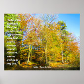 Herbstwälder & Sonnenschein - Personalisiert Poster