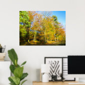 Herbstwälder & Sonnenschein - Personalisiert Poster (Heimbüro)