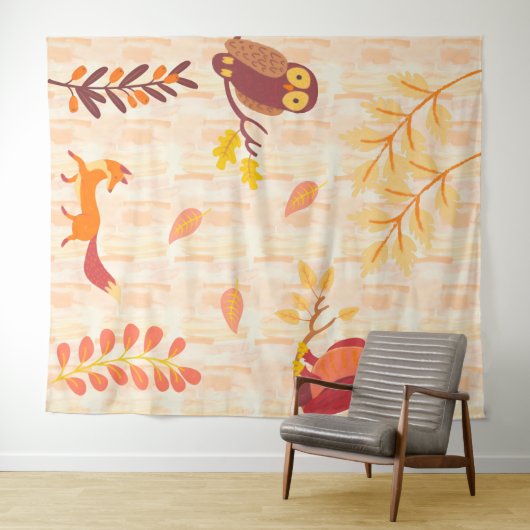 Herbstwälder Wandteppich (Beispiel (Horizontal))