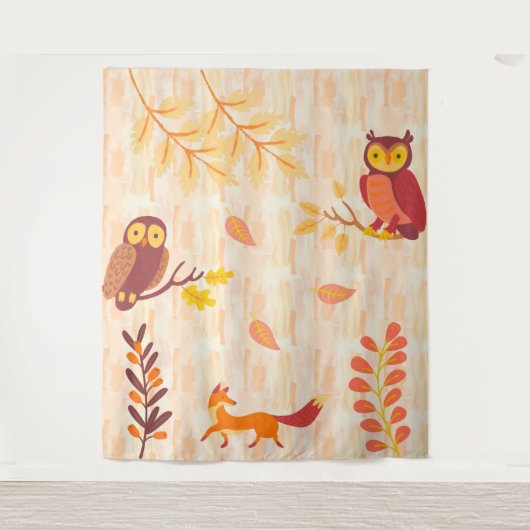 Herbstwälder Wandteppich (Vorderseite)