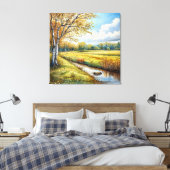 Herbstwaldfarbe Leinwanddruck (Insitu (Schlafzimmer))
