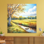 Herbstwaldfarbe Leinwanddruck (Insitu (Wohnzimmer))