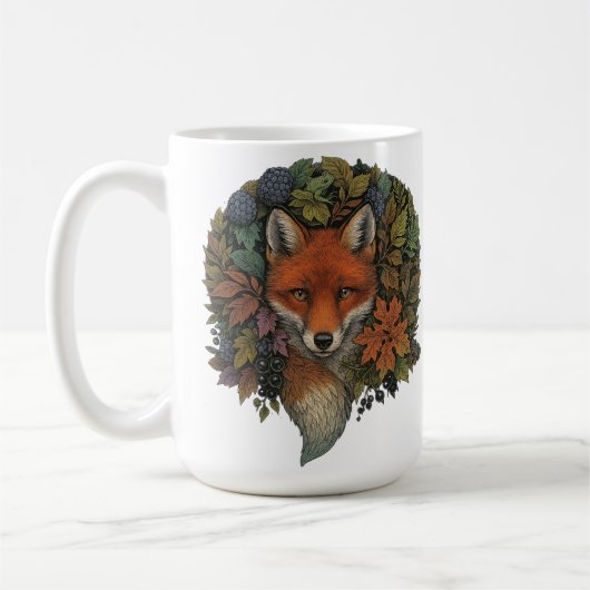Herbstwaldfox Kaffeetasse (Links)