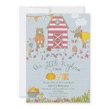 Herbstwaldfreunde Einladung zum ersten Geburtstag