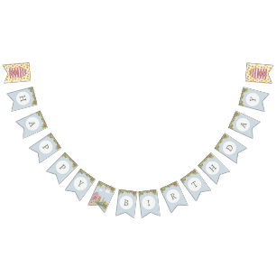 Herbstwaldfreunde zum Geburtstag Wimpelkette