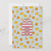 Herbstwaldfreunde zum zweiten Geburtstag Einladung (Rückseite)