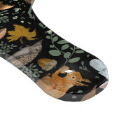 Herbstwaldfutter Herbsttiere und Pilze Schneidebrett (Ecke)