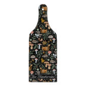 Herbstwaldfutter Herbsttiere und Pilze Schneidebrett (Vorderseite)