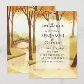 Herbstwaldgarten Save The Date (Vorne/Hinten)