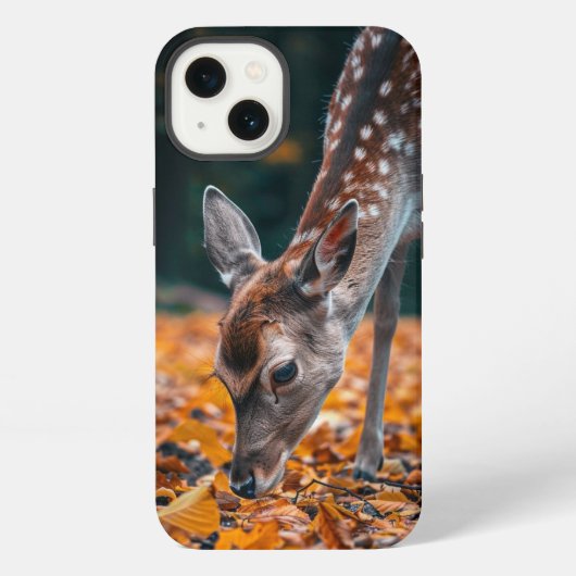 Herbstwaldhirsch iPhone hülle (Rückseite)