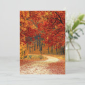 Herbstwaldkarte (Stehend Vorderseite)