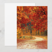Herbstwaldkarte (Vorne/Hinten)
